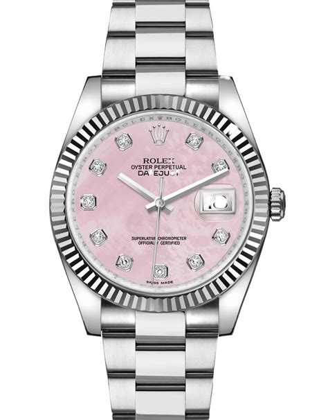 rolex datejust lady rosa replica|pre owned rolex ladies watches.